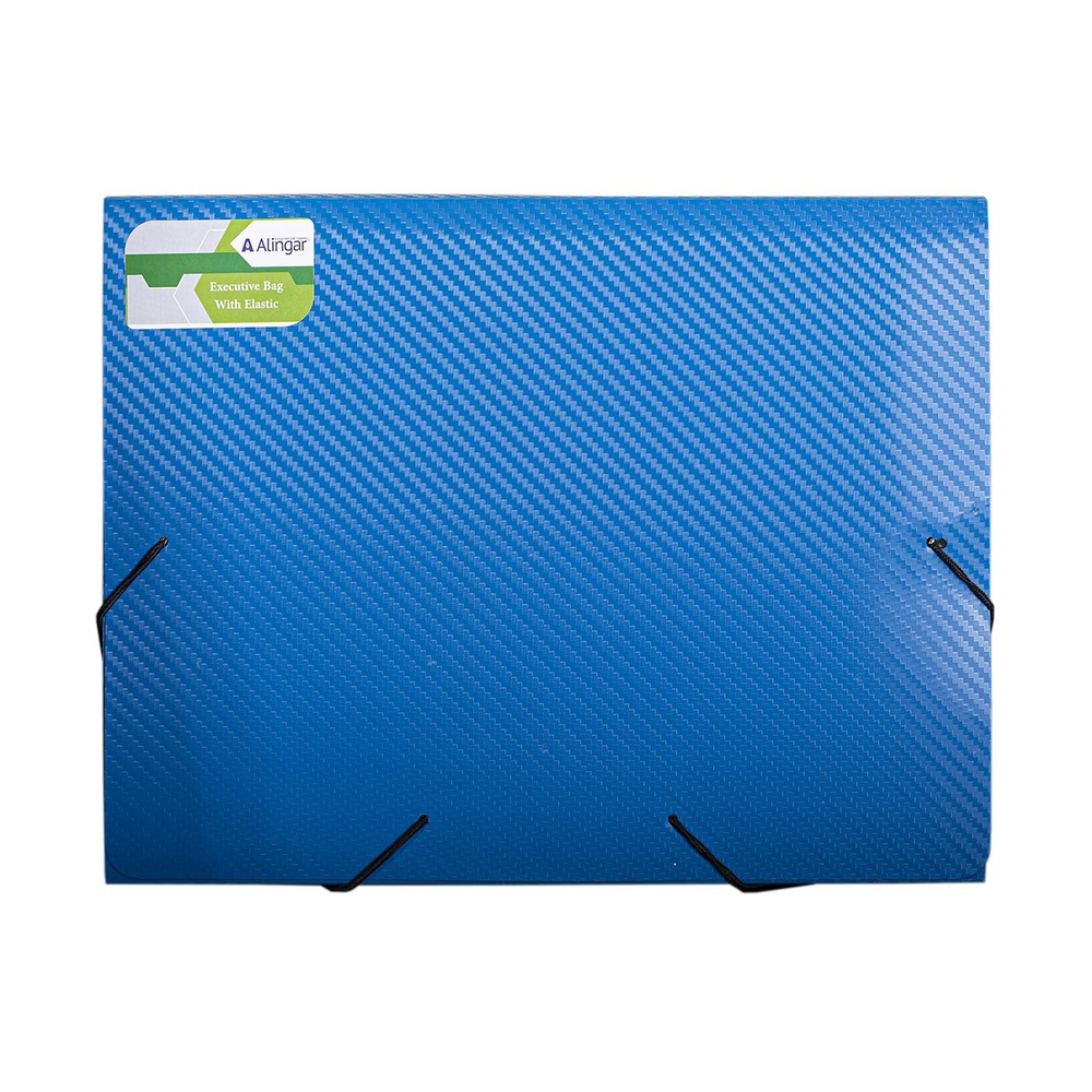 Папка на резинке Alingar, A4, 240х330х33 мм, 600 мкм, ассорти,текстура диагональ , "Caviar"