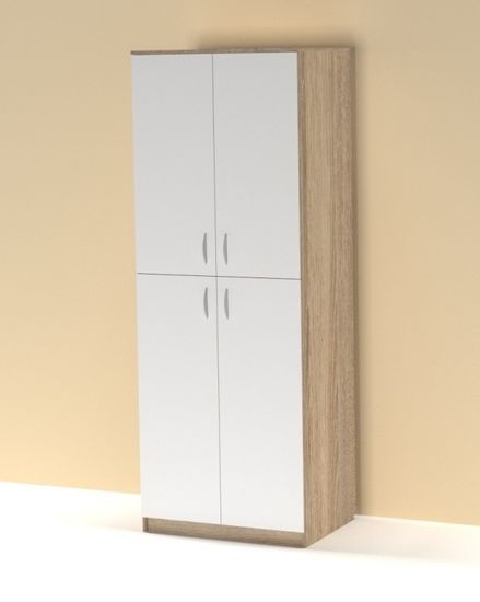 дуб сонома / белый