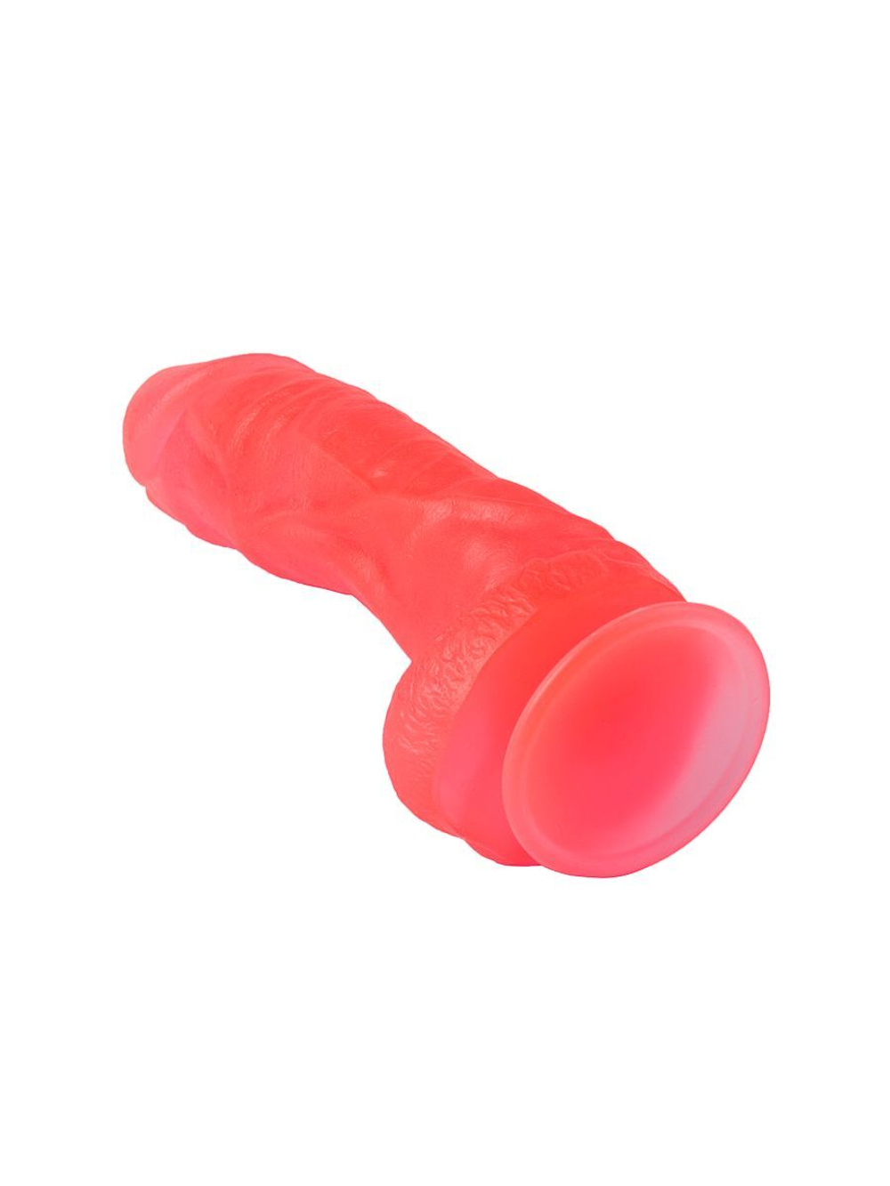 Большой розовый фаллоимитатор на присоске - 20,5 см. (Цвет: розовый)