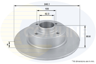 COMLINE - ADC1555-CML - Brake Disc