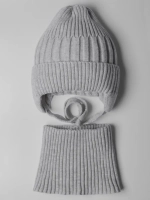 Шапка детская осенняя со снудом