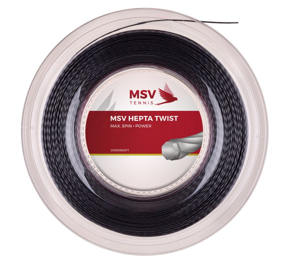 Теннисные струны MSV Hepta Twist (200 m) - anthracite