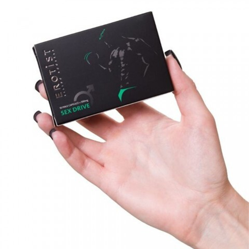 Капсулы Erotist SEX DRIVE, для мужчин, для повышения либидо, 10 капсул