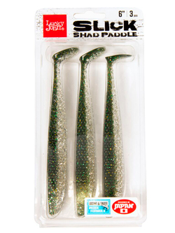Виброхвосты LJ 3D Series SLICK SHAD PADDLE 6.0in (15.20)/Z11 3шт