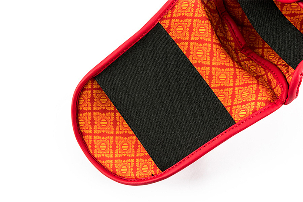 UFC Premium True Thai Защита голени, цвет красный, размер L