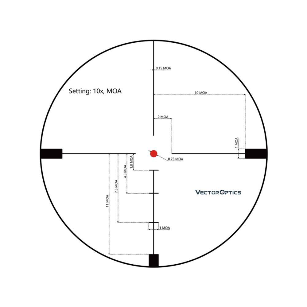 Оптический прицел Vector Optics Hugo 6-24x50 SFP (установка на Тигр, СВД, Вепрь 308 СОК-95 / Сетка VOI-10BDC / с подсветкой )