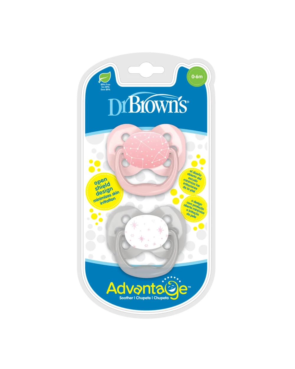 Пустышка Dr Brown's Advantage 2шт с 0месяцев PA12001