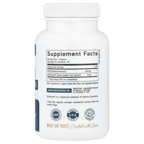 SMNutrition, DIM, 400 мг, 90 капсул
