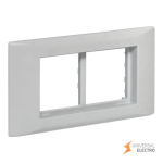 Рамка+суппорт 4 модуля (2 поста) для парапетного кабельного канала EKF C-Line