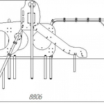 Детский спортивно-игровой комплекс серия с 2-мя горками "Сфера" Romana 057.24.00