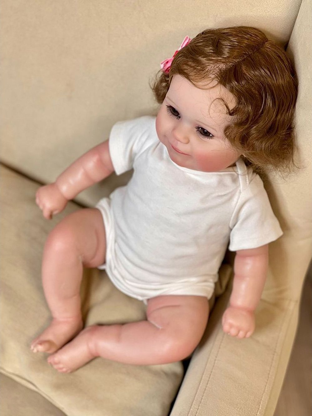 Кукла Реборн мягконабивная 50см в пакете (FA-517)