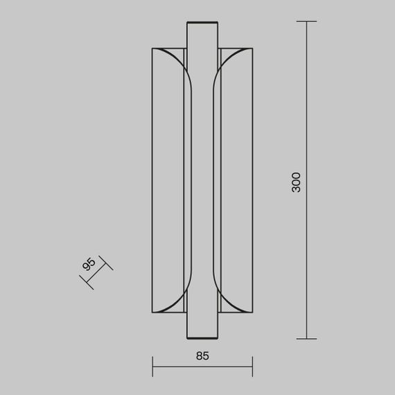 Настенный светодиодный светильник Maytoni Interstellar MOD309WL-L4GR4K