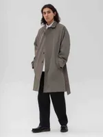 Плащ FOS Средней длины Мужской Зеленый