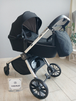 Коляска модульная  3в1 Baby shell (Black/Silver Chrome BBS-007)