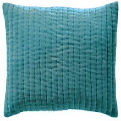 Подушка TIBET CELADON Подушка декоративная вельвет Blanc des Vosges 45x45 Бирюзовый
