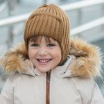 Шапка ушанка зимняя из смесовой шерсти "Фундук"