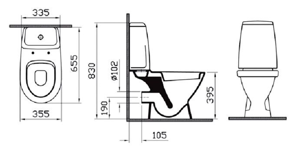 Унитаз-компакт VitrA Grand 9763B003-7200 с микролифтом