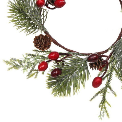 Венок хвойный новогодний «Ягодный Вальс» , 30 см