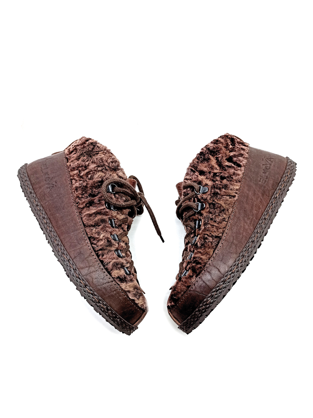 Ботинки каракуль "Shade of Marsala"