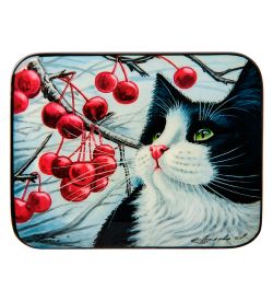 Народные промыслы ШК-55/186-B Шкатулка «Котик» Лидяева Л.