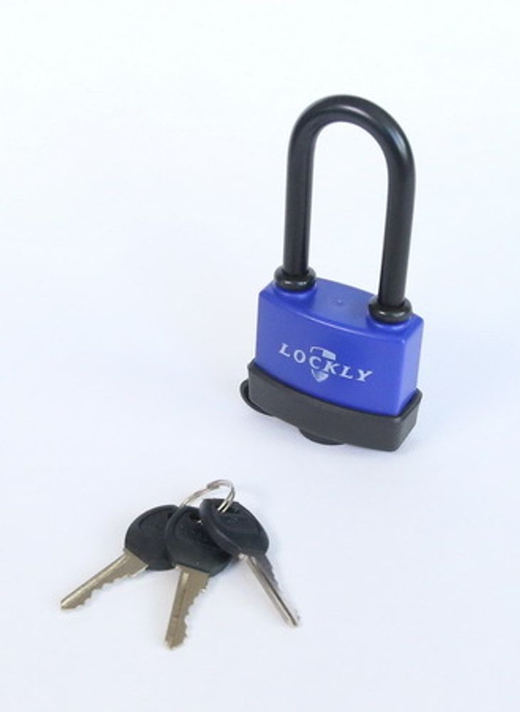 Замок Навесной LOCKLY BC-36-55 (60 мм) влагостойкий длин.дужка 1-055