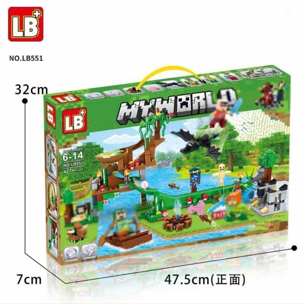 Конструктор Майнкрафт LB + MY WORLD NO.LB551 / 427 деталей