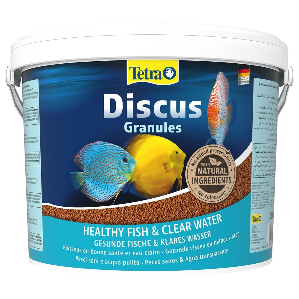 Tetra Discus корм для дискусов в гранулах 10 л ведро