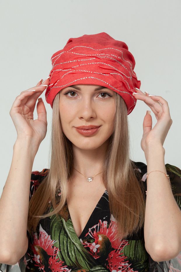 Ассоль бандана Л.П. (Коралл / 57-58 / 30х30х6 / б/р / Лен / 0.3)