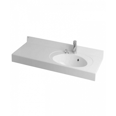 Раковина AQUATON Отель 3/120 правая белая с навесами 1A70103NOT01R