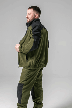 Флисовая кофта мужская комби