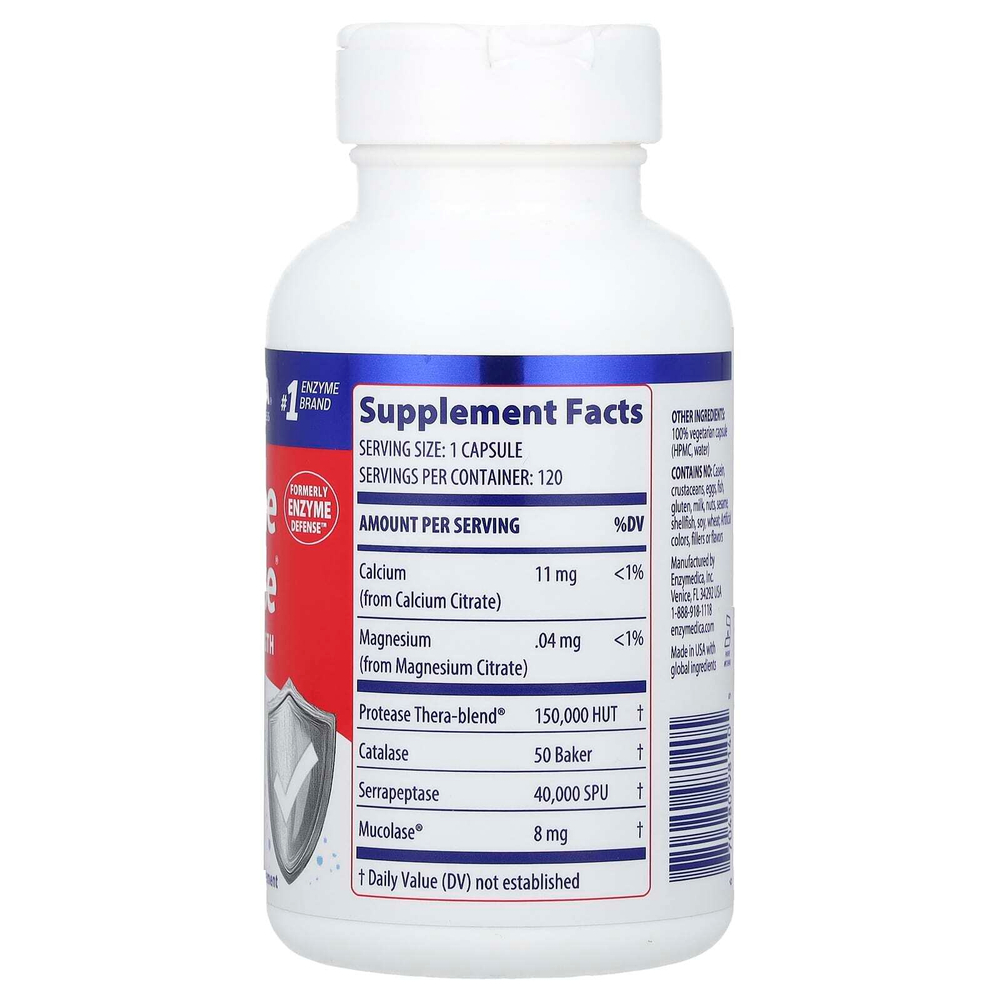Enzymedica, Immune Defense®, с обычной силой действия, 120 капсул
