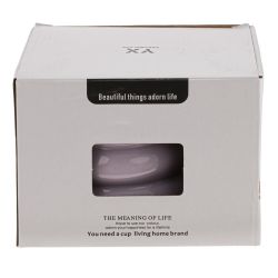 GAEM Кружка с крышкой и ложкой, 420 мл, L9,5 W9,5 H8 см, 4в.