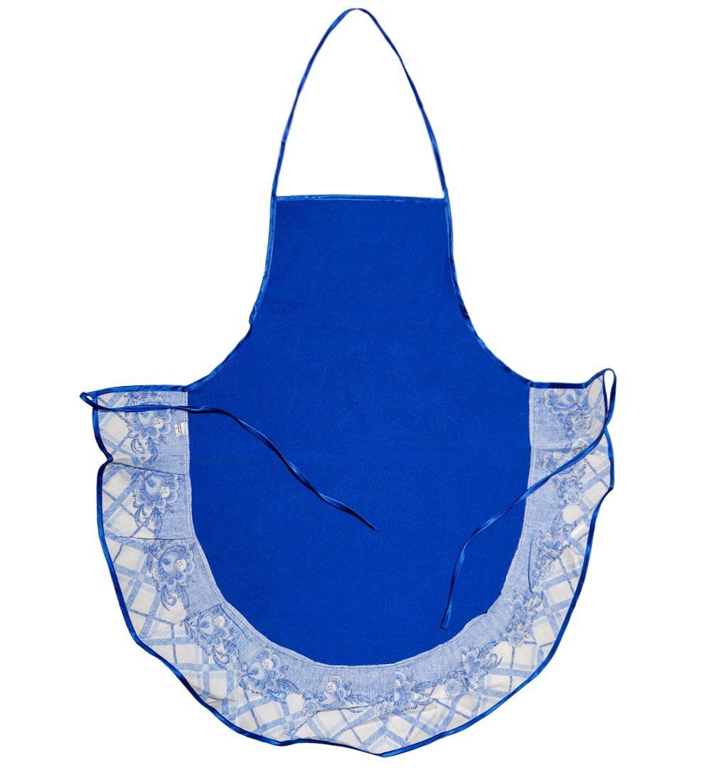 ТК-240-A Фартук «Матрешки» для взрослых (синий)