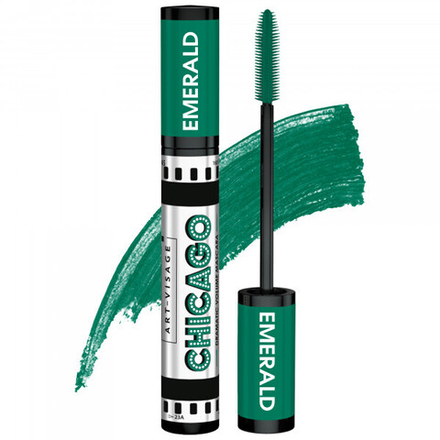 Art-Visage Тушь для ресниц Chicago, эффект объема, Изумруд, 15 мл