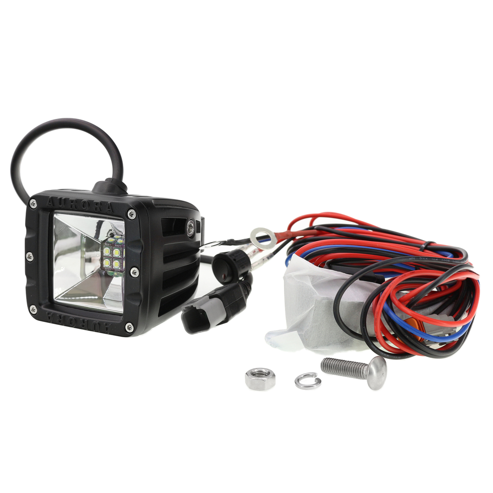 Светодиодная фара Aurora панорамный, рабочий белый свет