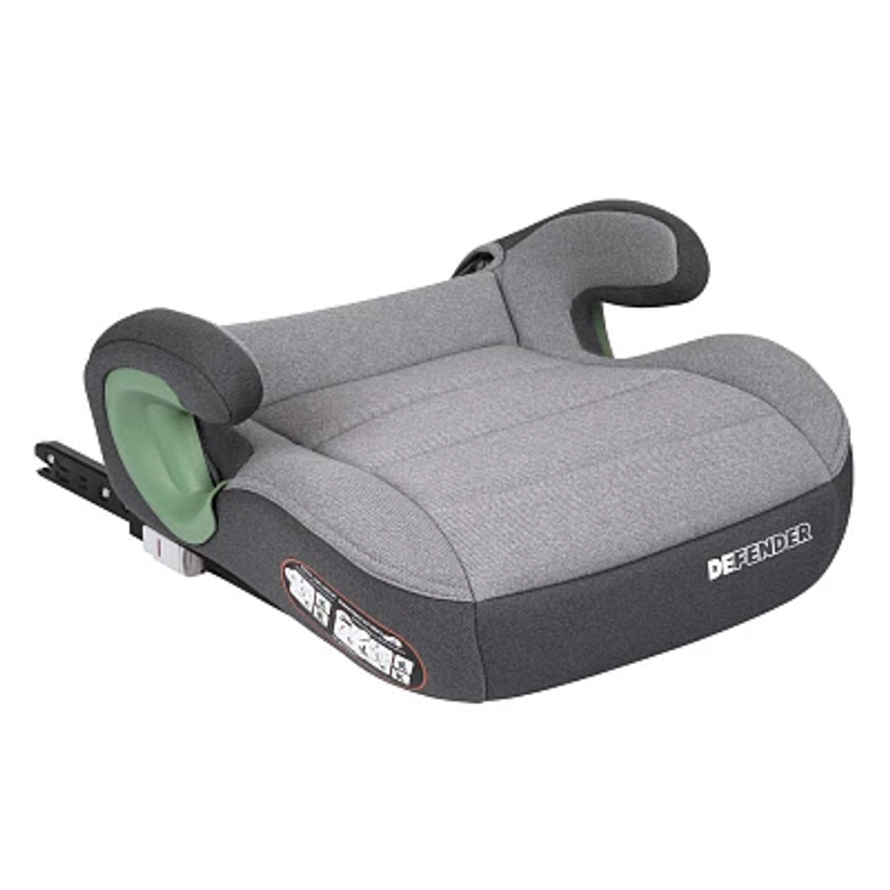 Автокресло детское Indigo Defender Isofix группа 2/3 (15-36) светло-серый