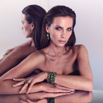 Серьги Dyrberg Kern ESMARA SG EMERALD GREEN / CRYSTAL 470150