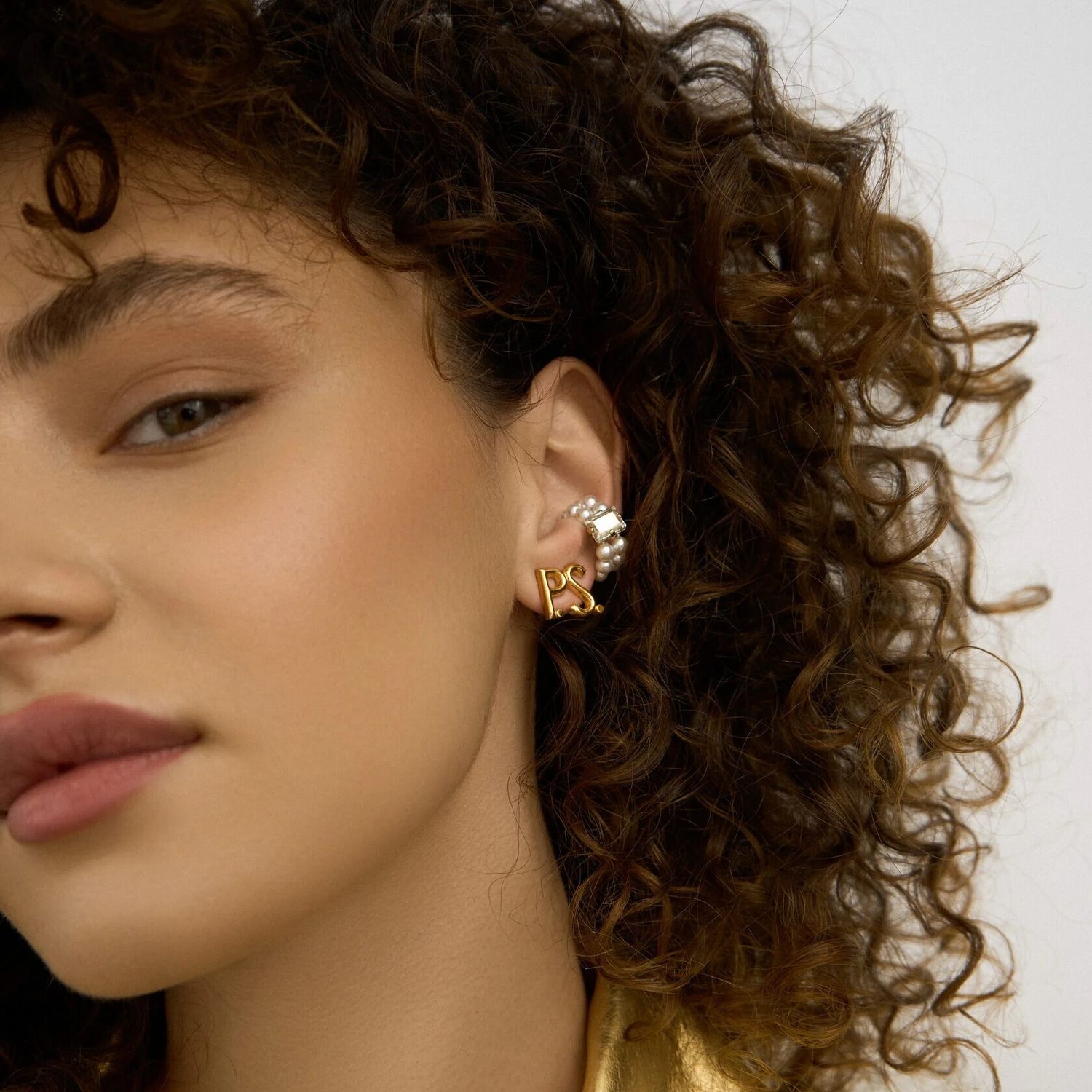 Серьги P.S. Crystal Gold Earrings