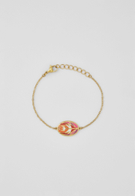 Браслет Qarlygash & Qyzgaldaq GOLD RED STEEL