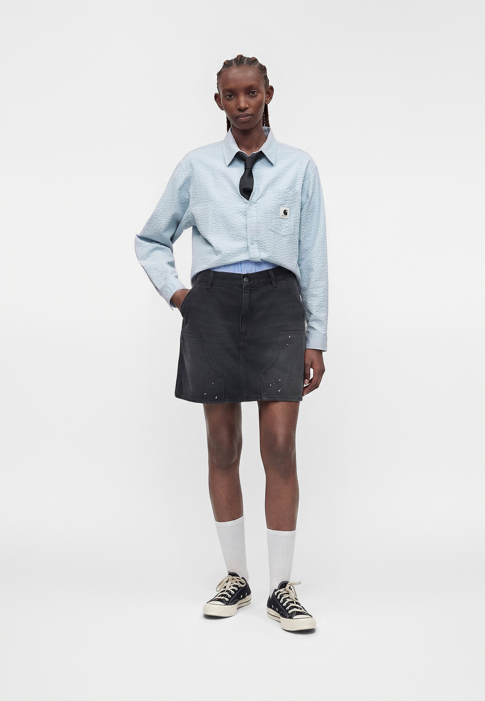 Carhartt WIP Джинсовая юбка - Чёрный