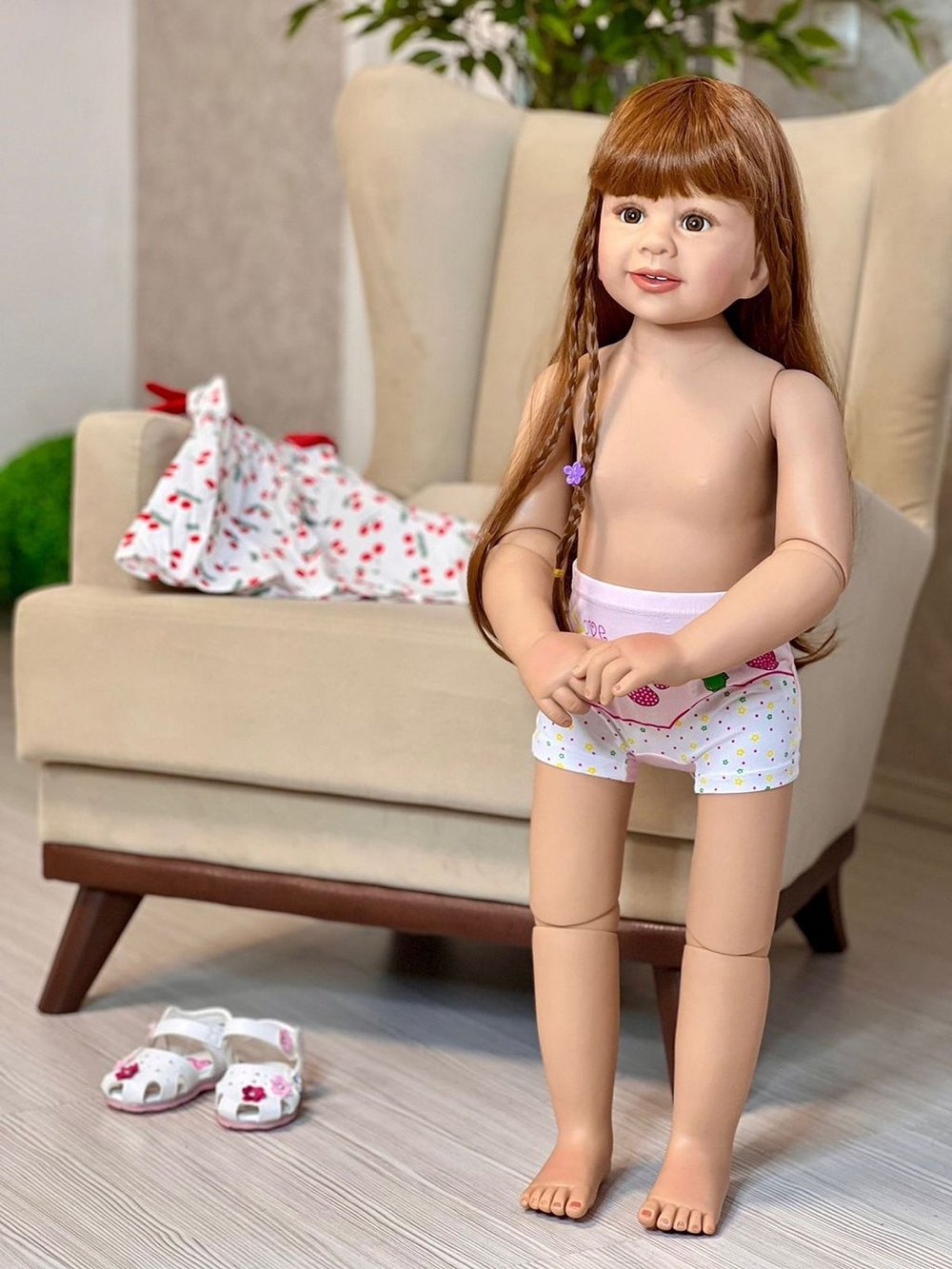 Кукла Реборн ростовая 85см в пакете (FA-259)