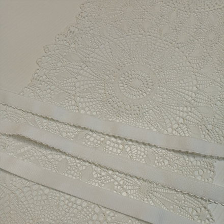Кружево эластичное, белое