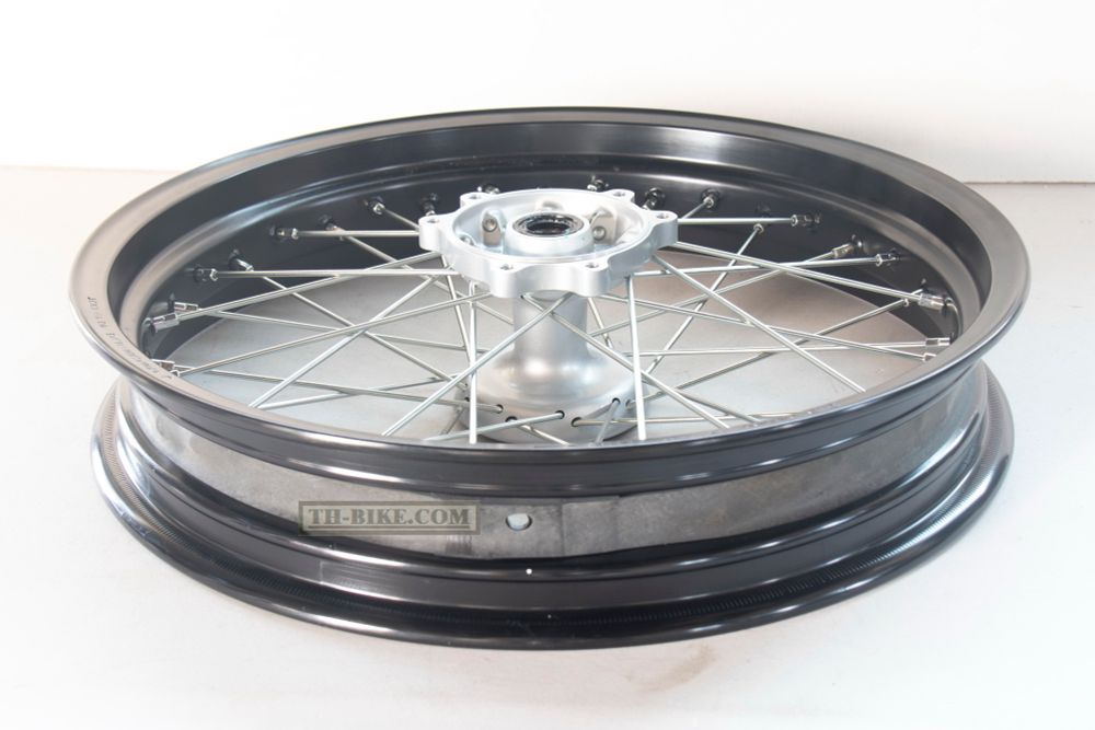 44650-KZZ-A21. WHEEL SUB ASSY,FR. BLACK COLOR. Honda CRF250M. Motard wheels