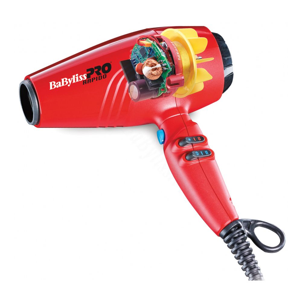Профессиональный фен BaByliss PRO Rapido Ferrari BAB7000IRE Red - 2