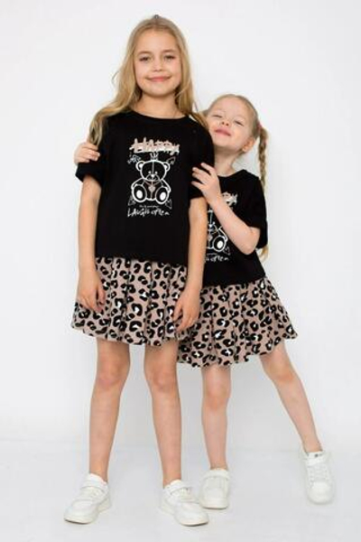 Костюм "Самара-7" с шелкографией, чёрный, р.122, (Ивашка)