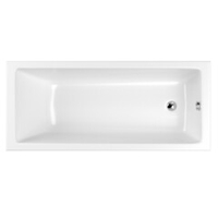 Акриловая ванна WHITECROSS Wave Slim, встраиваемая, белая, с каркасом
