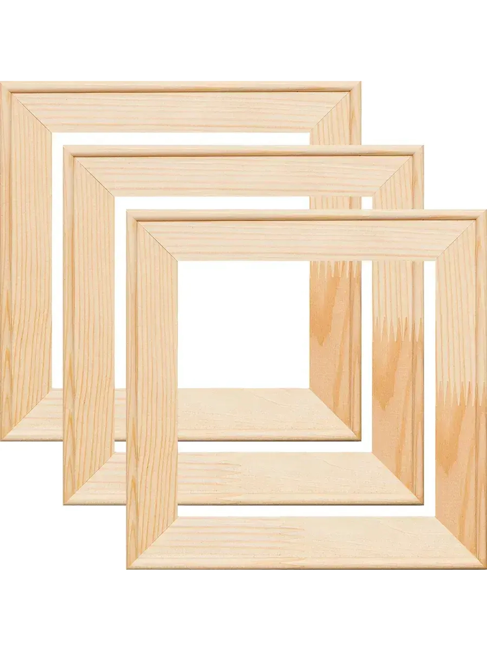 Глухой подрамник 20x20 см. (3 штуки) сеч. 40*18 мм.