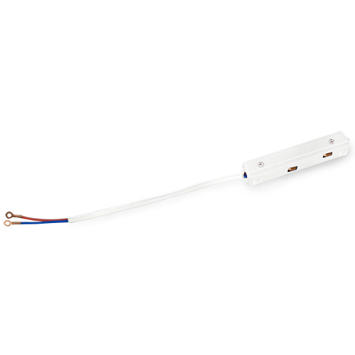 Ввод питания для шинопровода Magnetic GL3628 WH белый IP20 48V 380*18*18