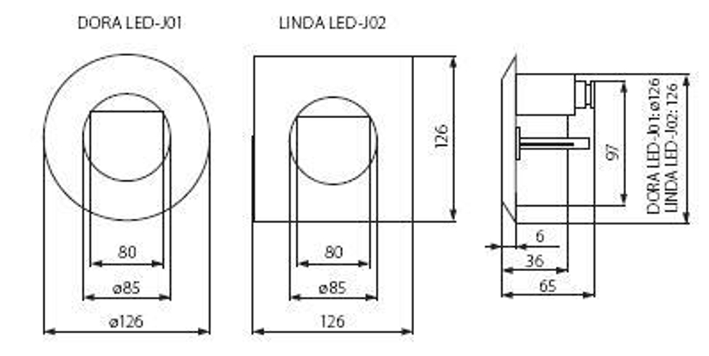 Cветильники для подсветки уличные KANLUX DORA LED-J01 220в