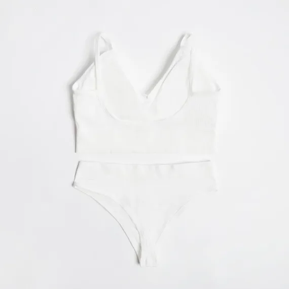 Комплект женский (топ, трусы) цвет белый, р-р 42-44